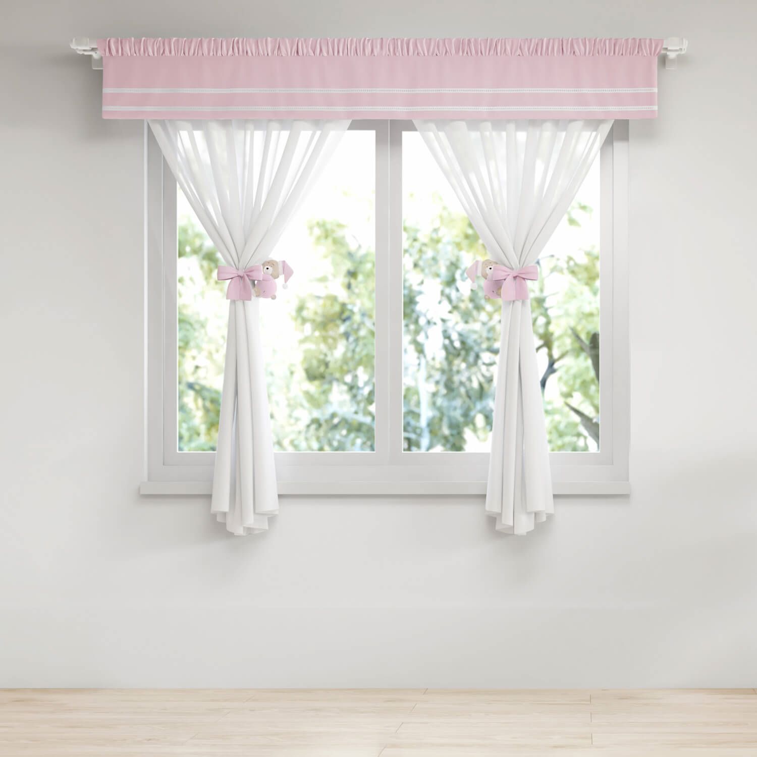 Cortina Branco Clássico 1,50m