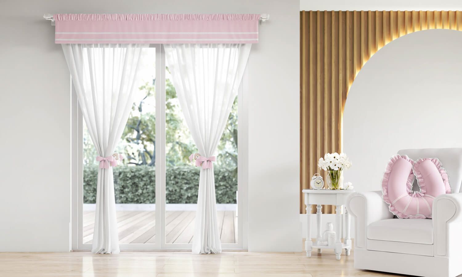 Cortina Branco Clássico 1,50m