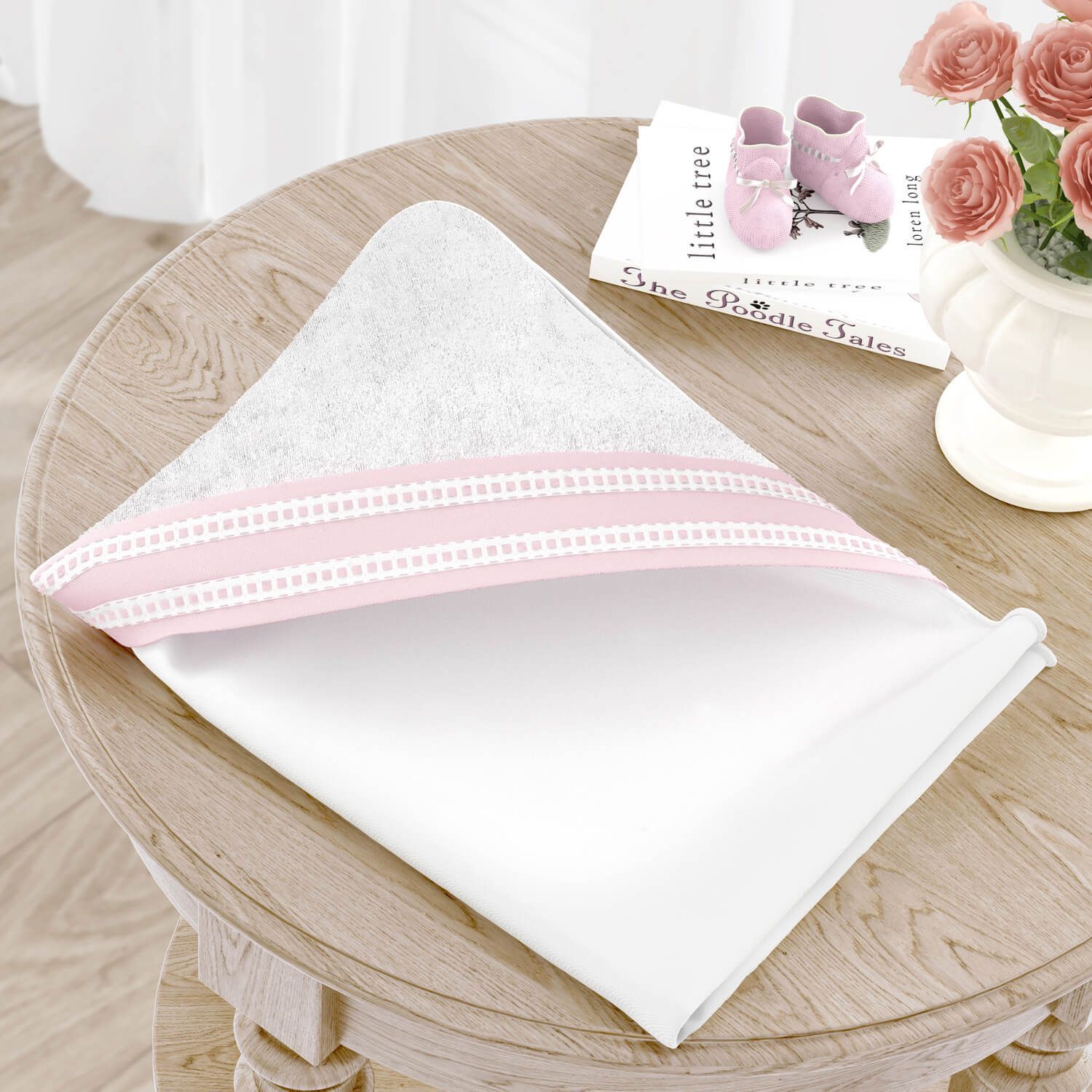 Toalha com Capuz Branco Clássico