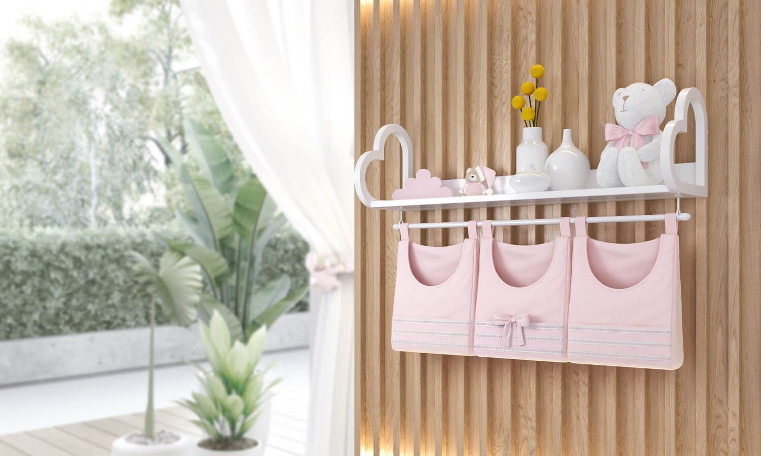 Porta Fraldas Varão Branco Clássico