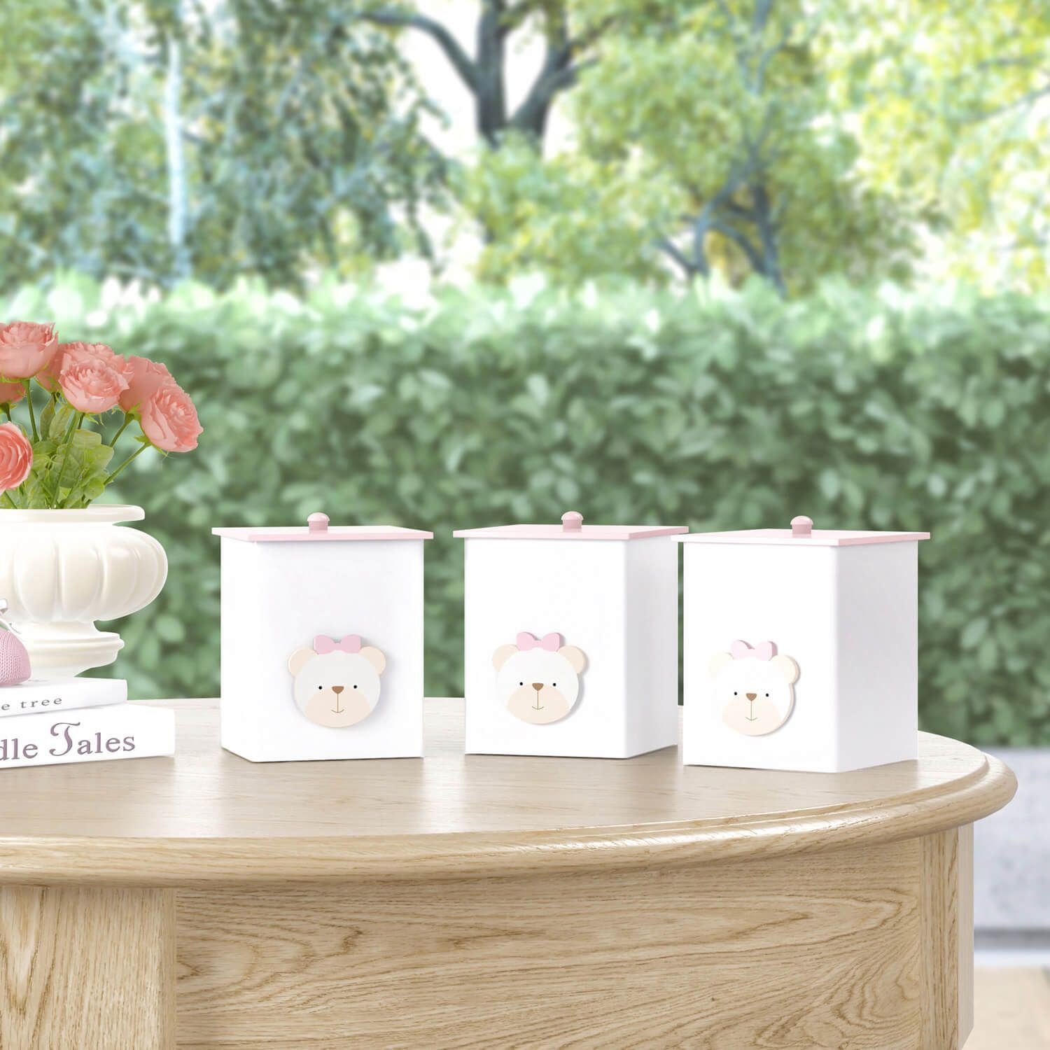 Jogo de Potes Branco Clássico