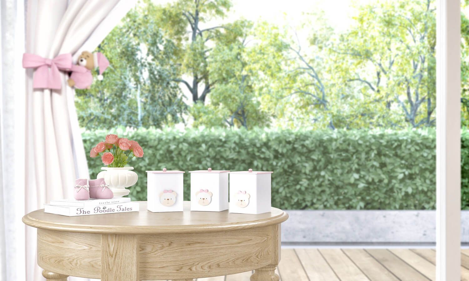 Jogo de Potes Branco Clássico