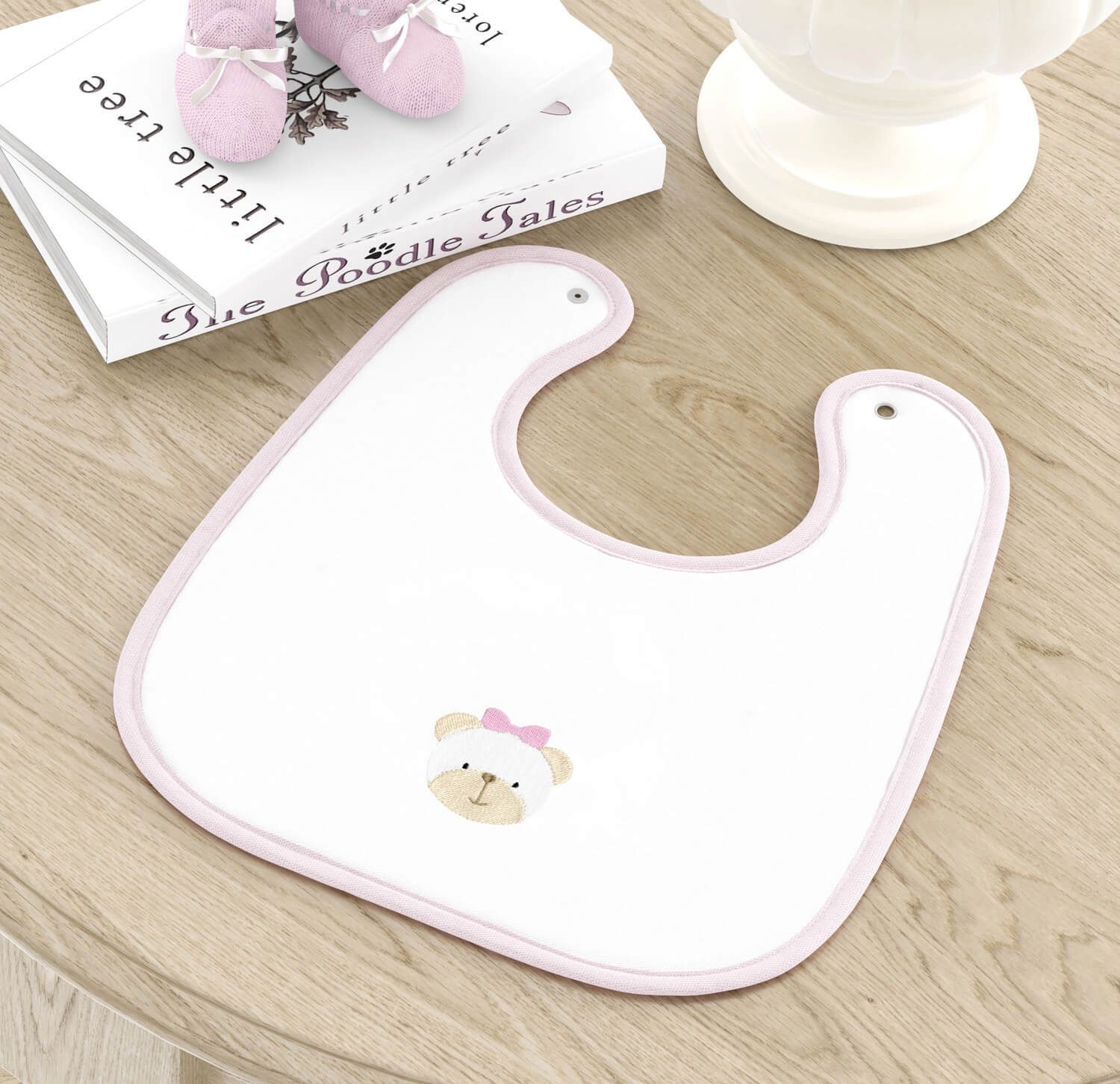 Babador Ursinho Branco