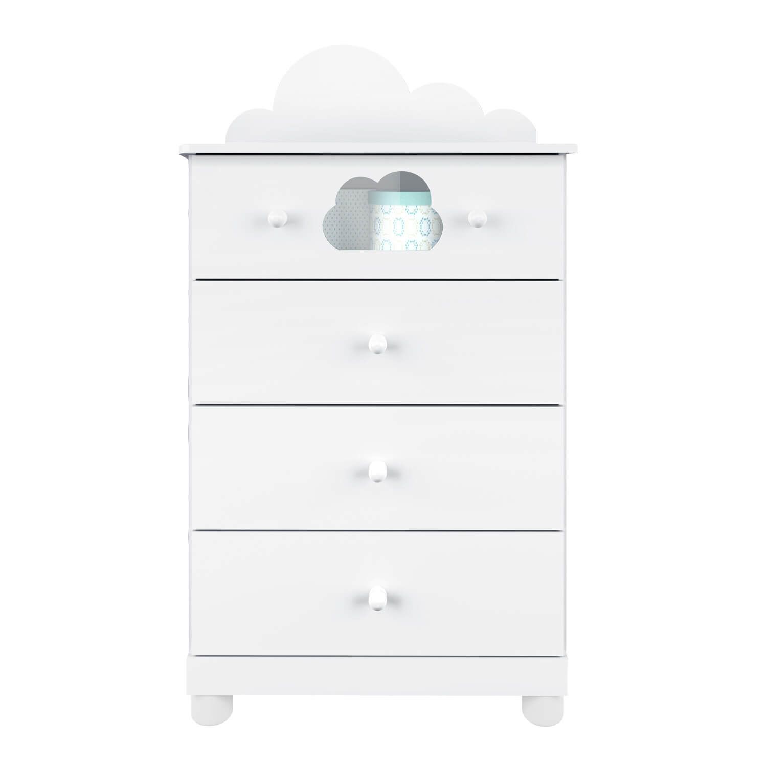 Cômoda 4 Gavetas Nuvem