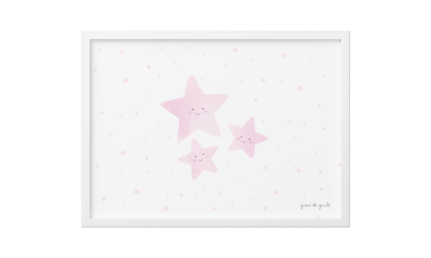Quadro Estrelinhas Azul Marinho 33cm 