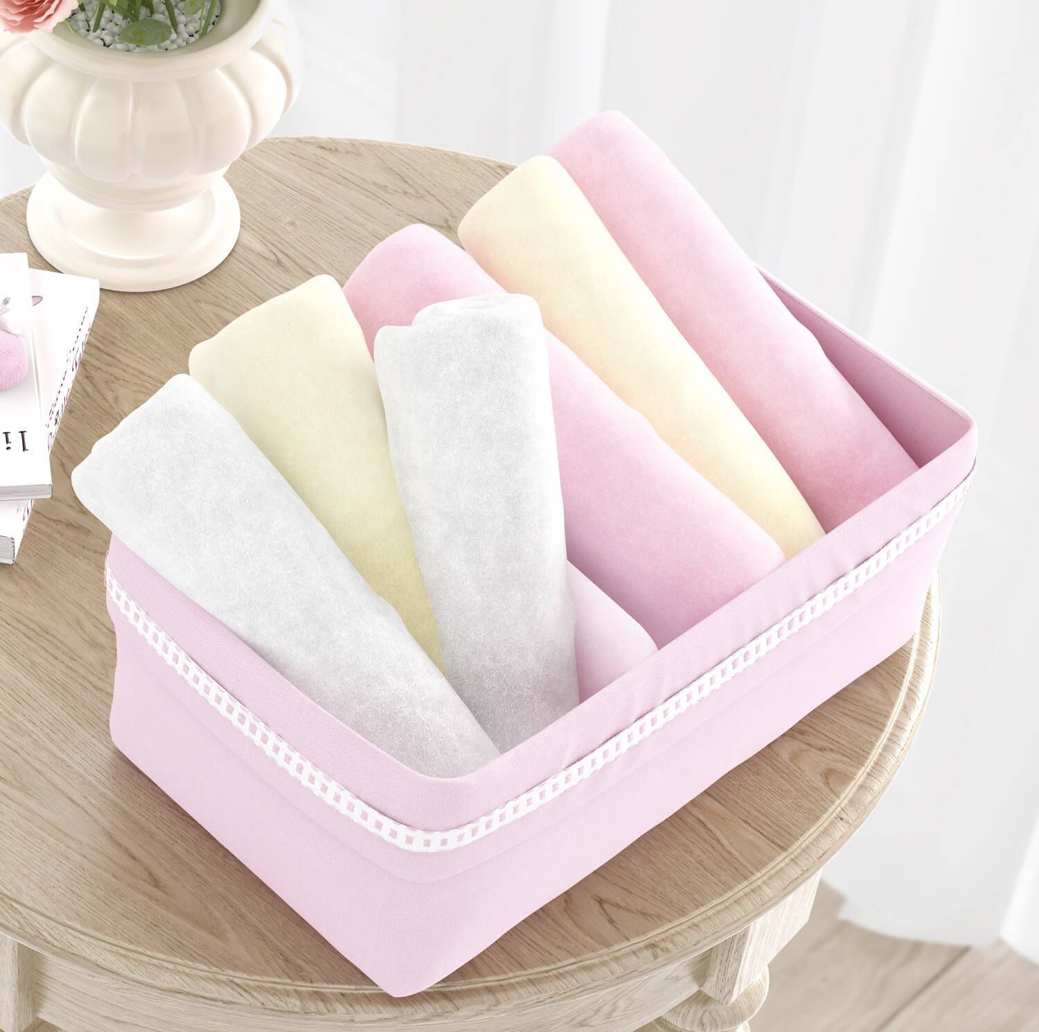 Cesto Organizador Branco Clássico 36cm