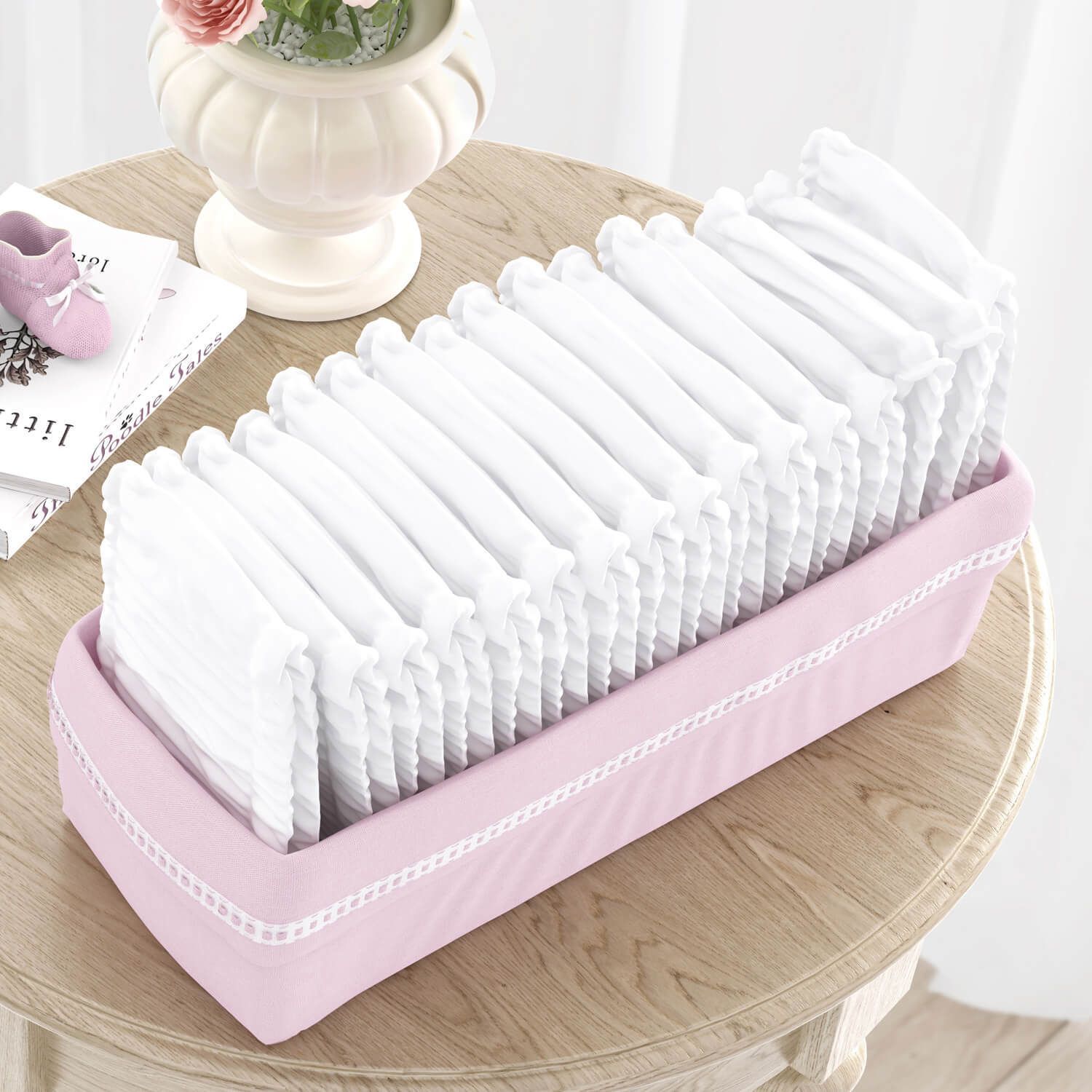 Cesto Organizador Branco Clássico 40cm