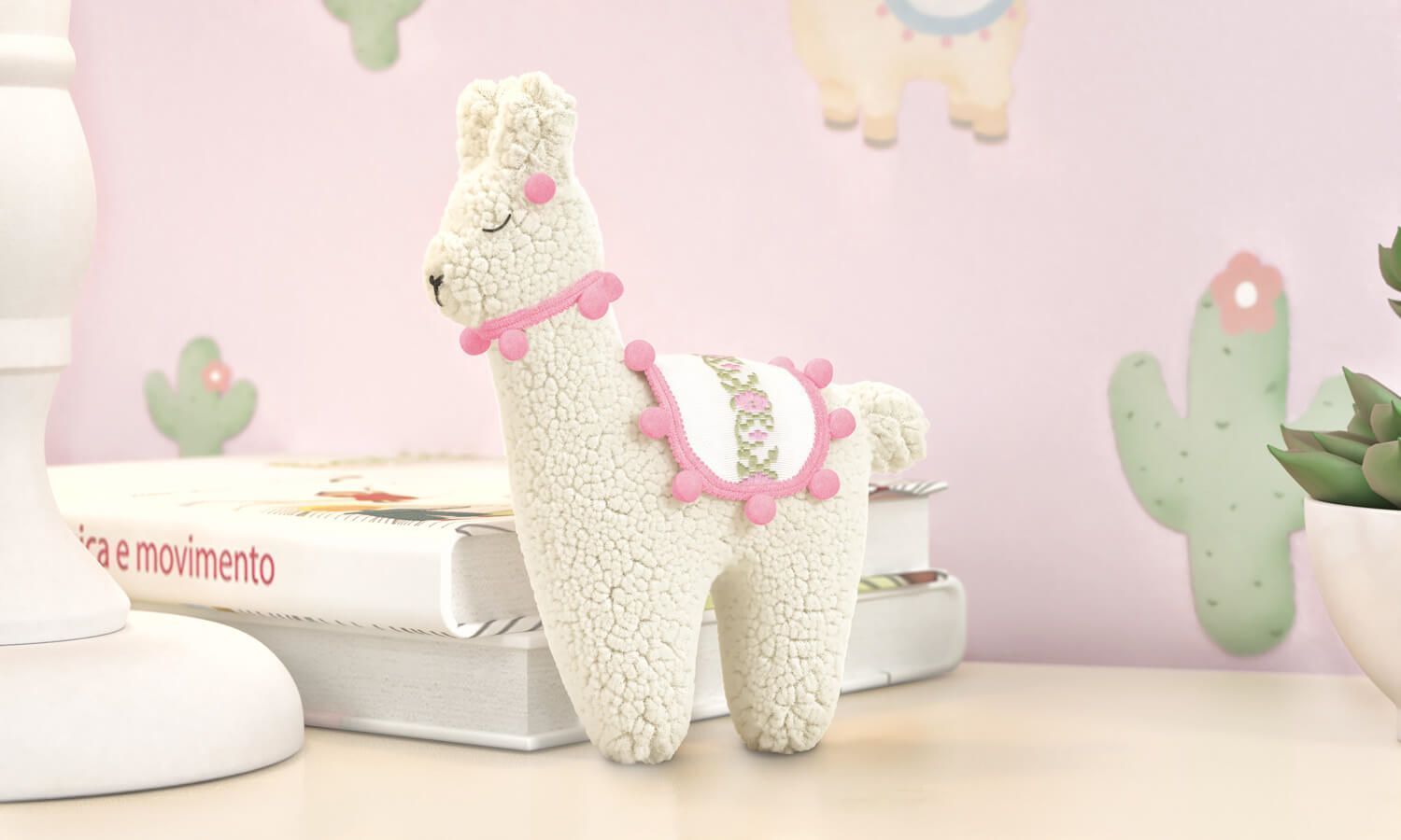 Lembrancinha Maternidade Lhama Amarela