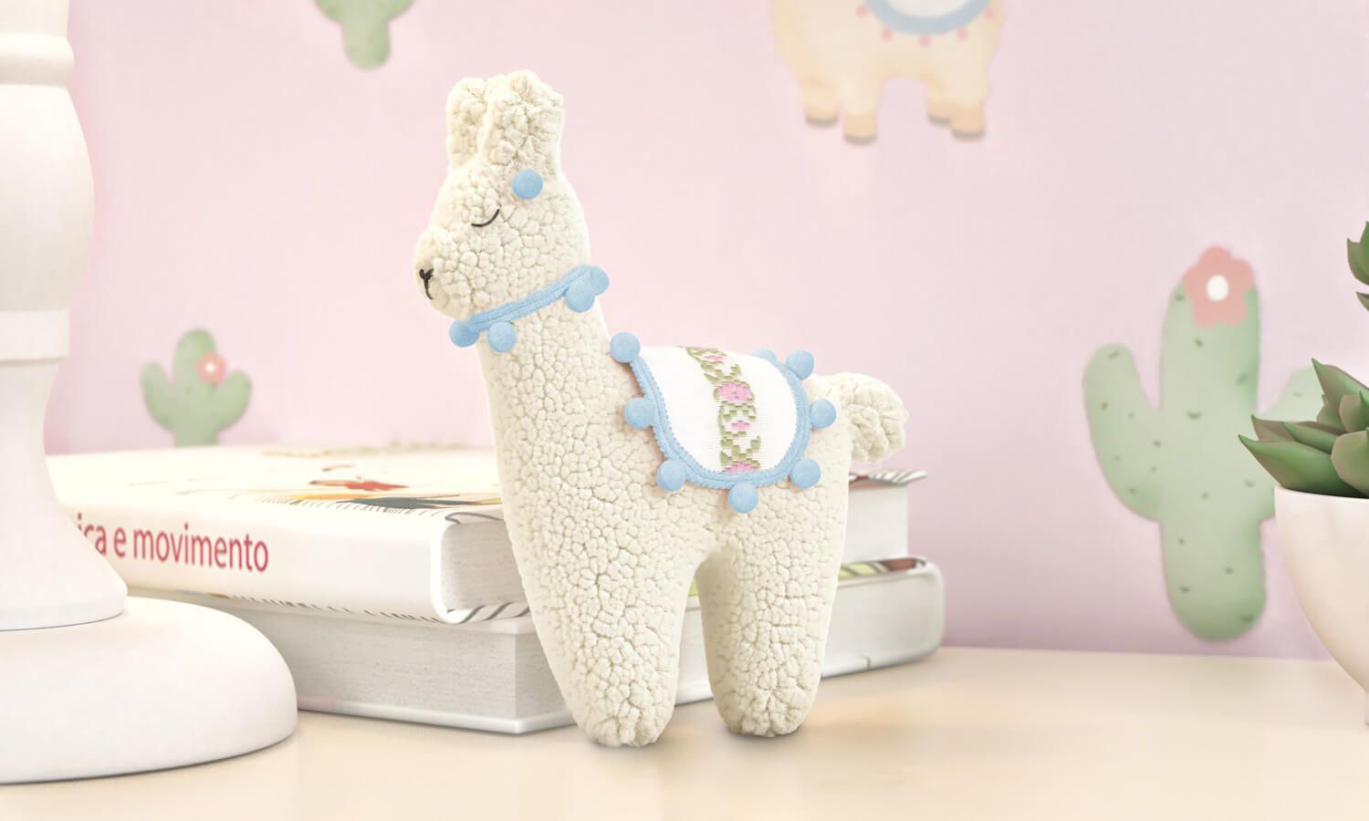 Lembrancinha Maternidade Lhama Amarela