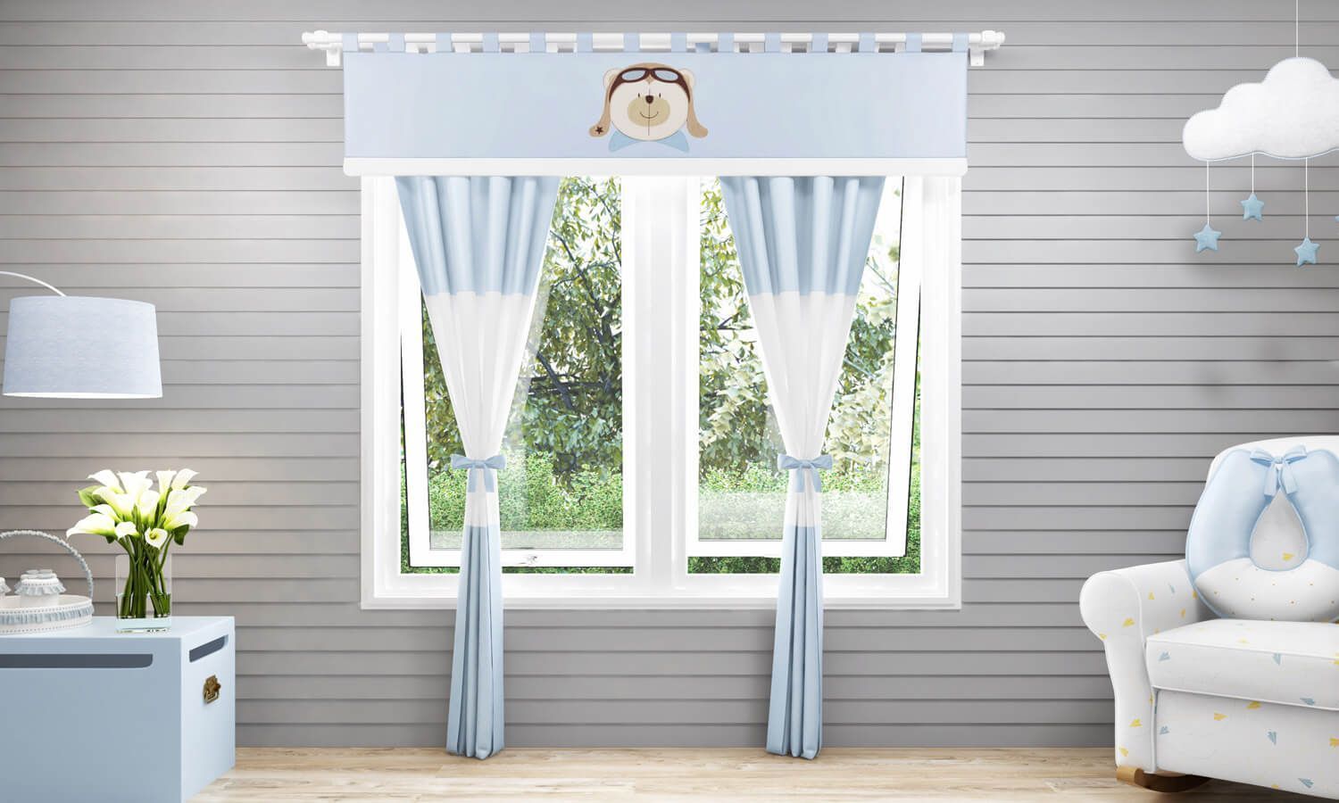 Cortina Urso Aviador 1,50m