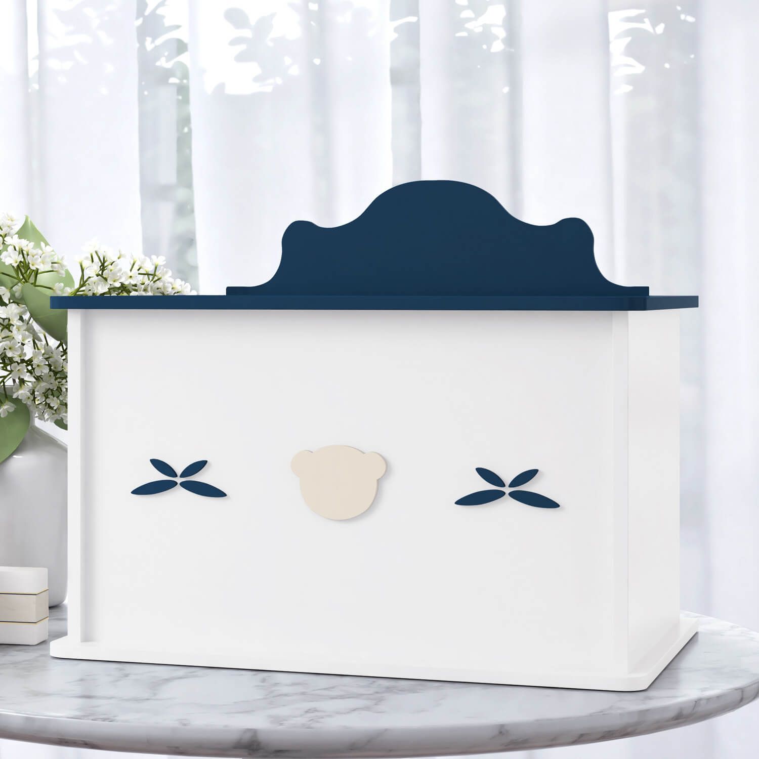 Farmacinha Urso Luxo Azul Marinho