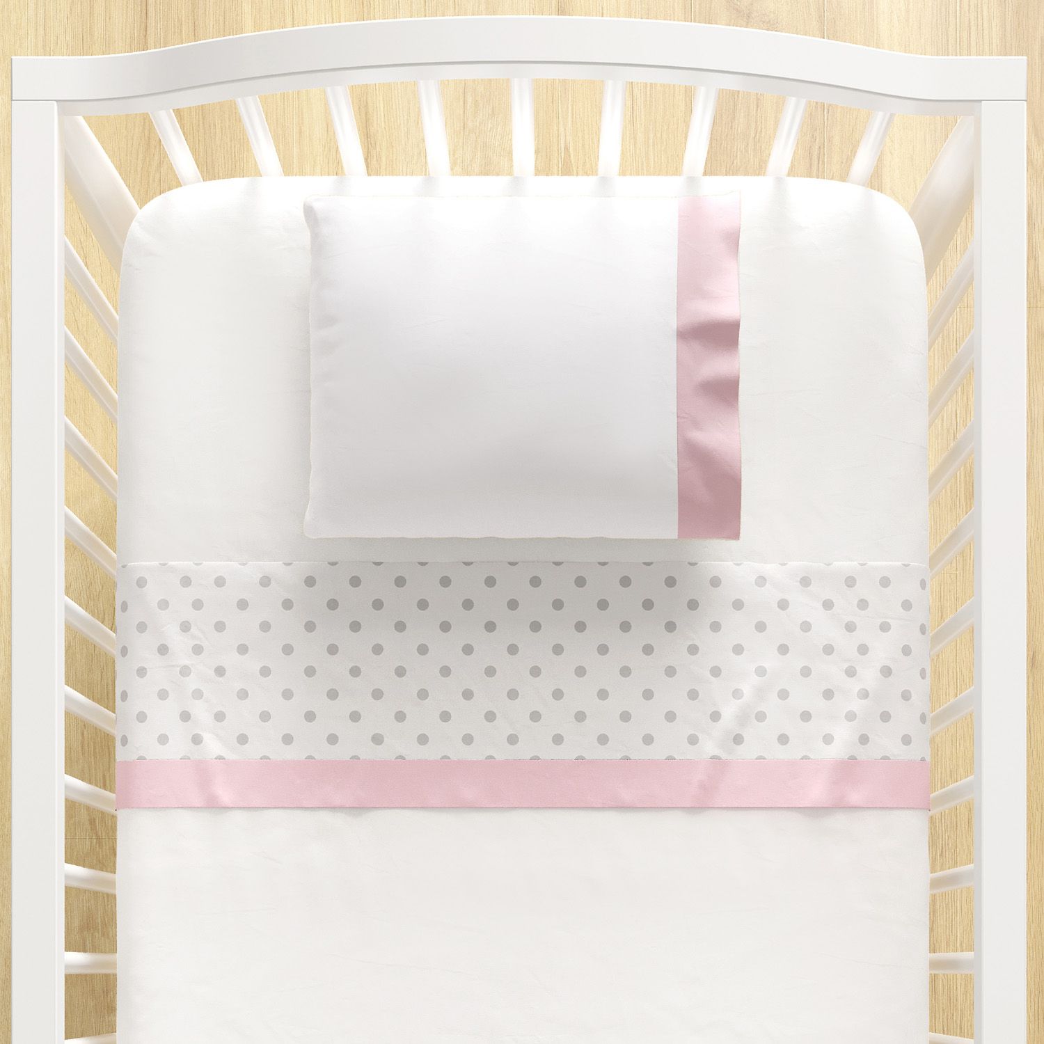 Jogo de Lençol Berço Poá Azul 3 peças