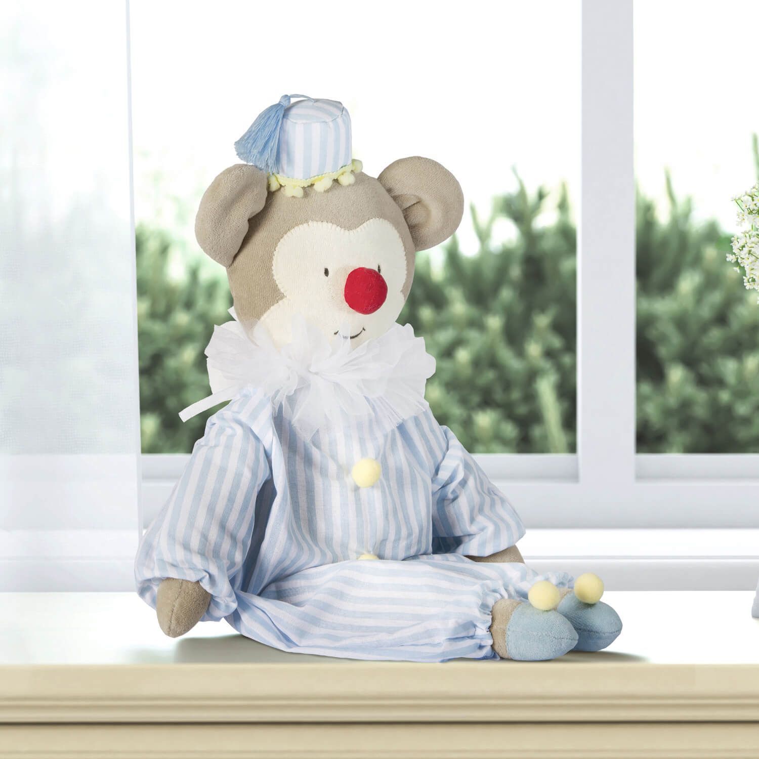 Boneco Macaquinho Mimo do Circo Azul 48cm