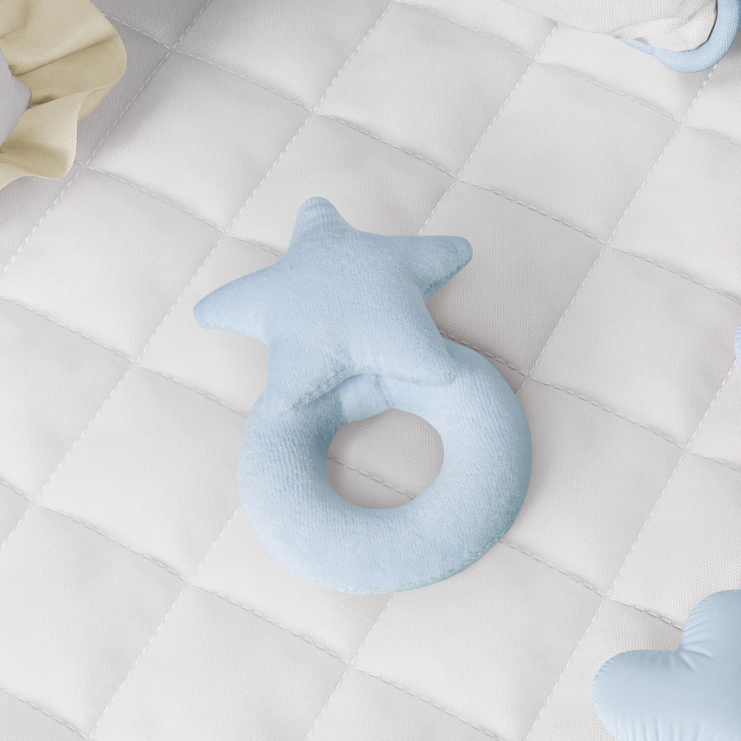 Chocalho Para Bebê Estrela Cinza