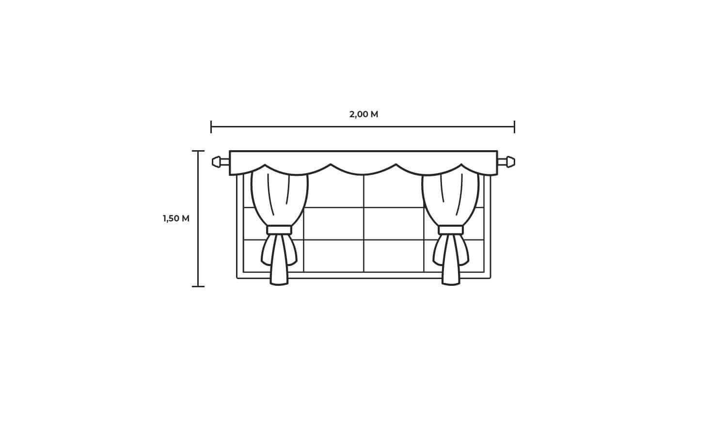 Cortina Circo Mágico Listrada Azul/Branco
