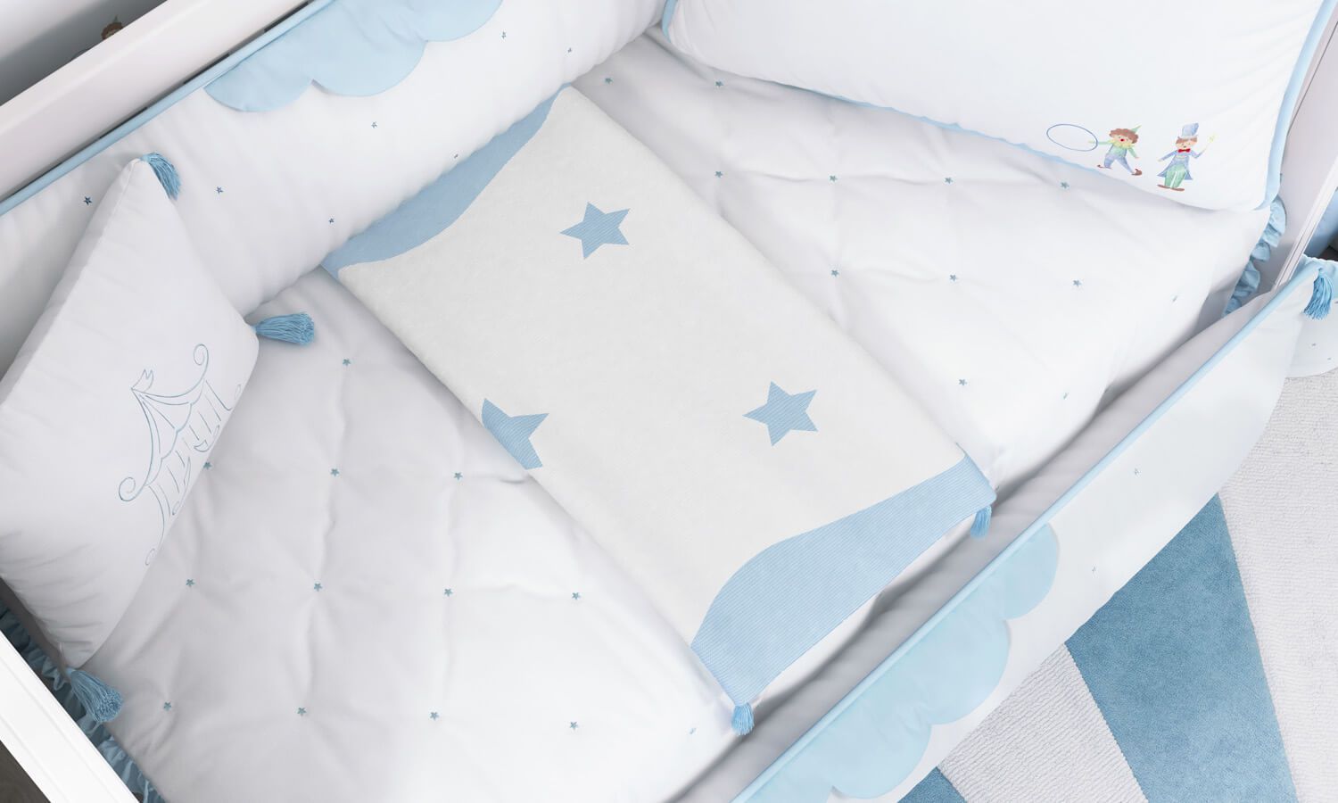 Manta Bebê Tricot Estrelas 75cm