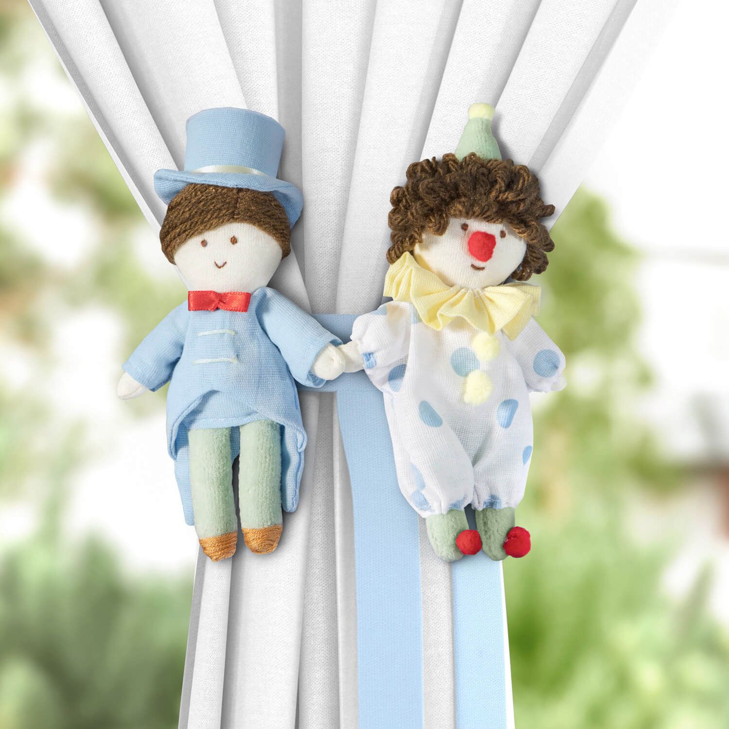 Prendedor de Cortina Mágico e Palhacinho 2 Peças