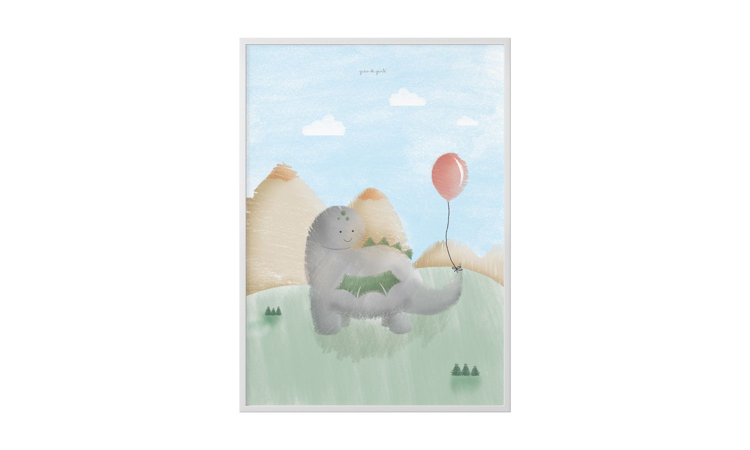 Quadro Amiguinho Dino Dudu 40cm 