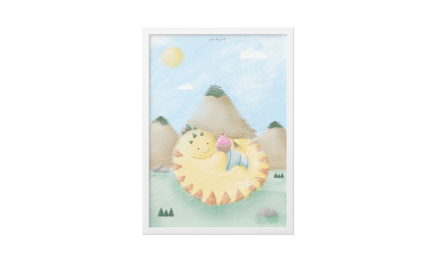 Quadro Amiguinho Dino Lelo 34cm 