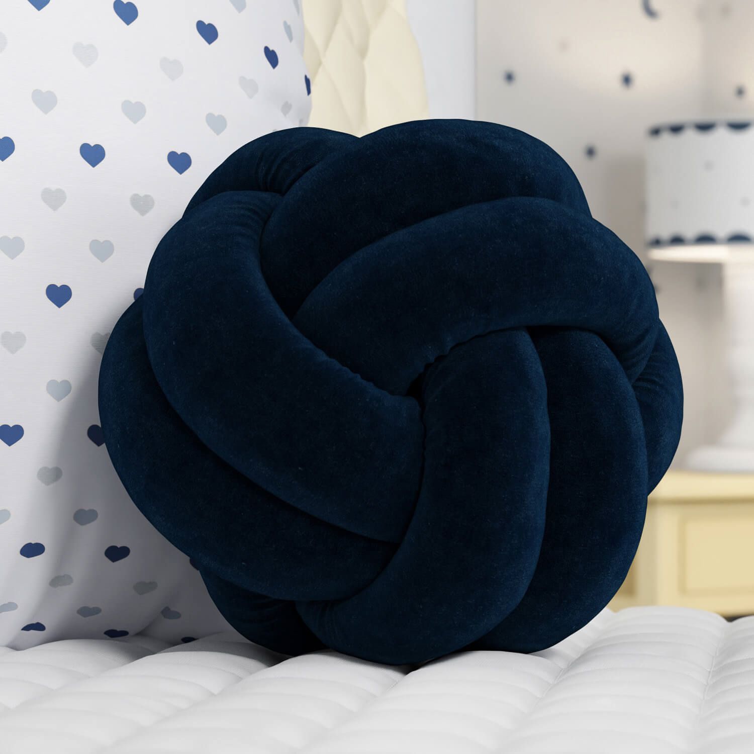 Almofada Nó Balú Amarela 25cm