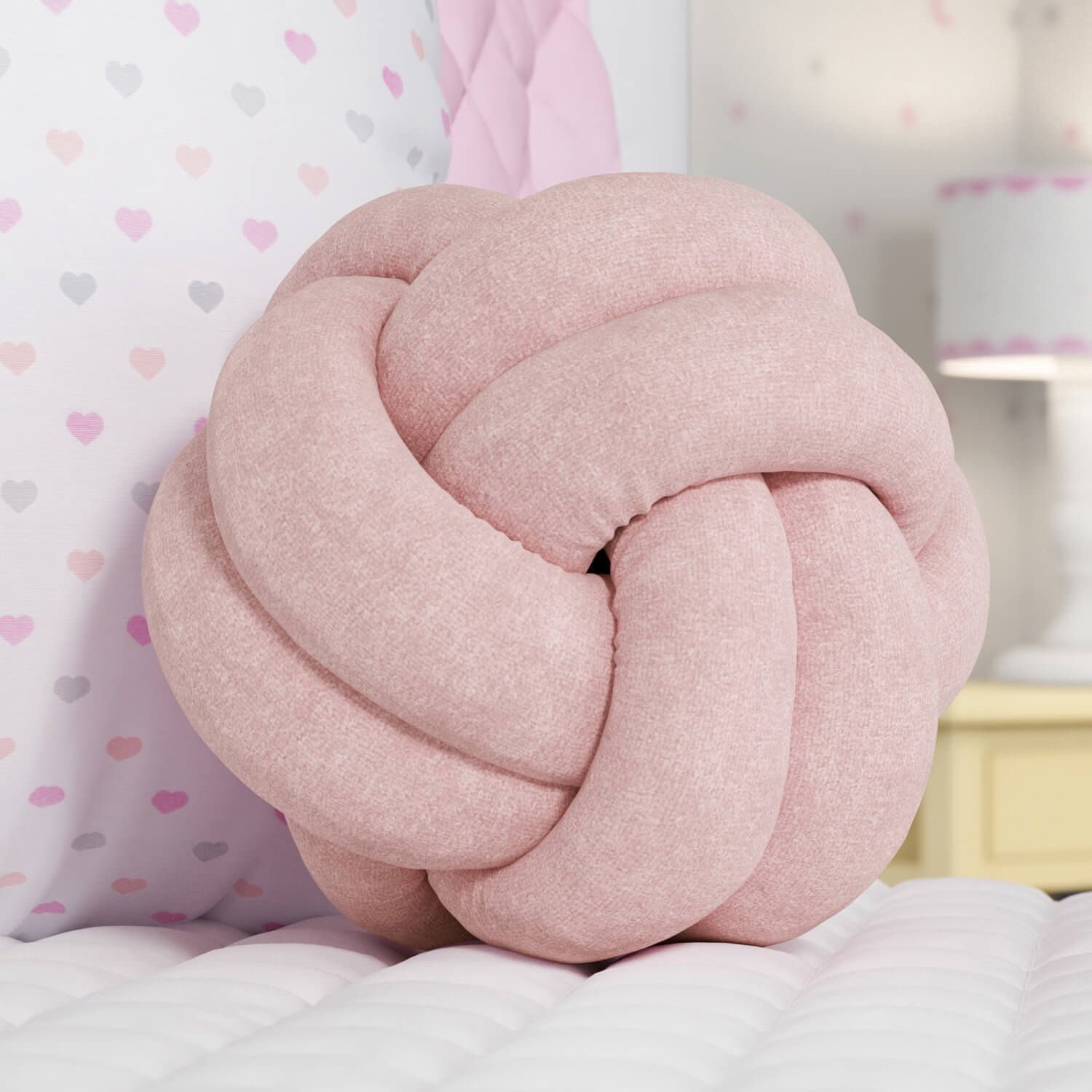 Almofada Nó Balú Amarela 25cm