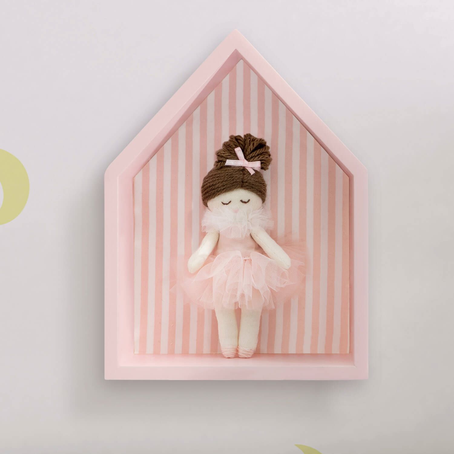 Porta Maternidade Nicho Casinha com Bailarina 22cm