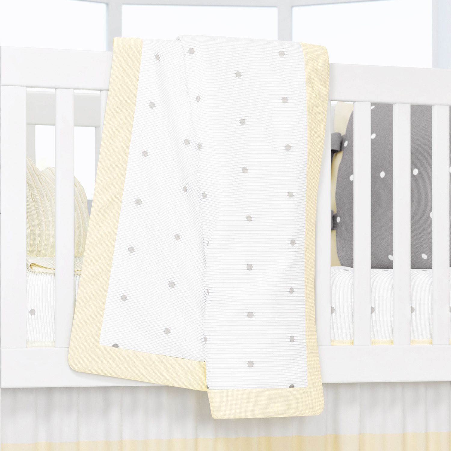 Manta Tricot Poá Azul 1,45m