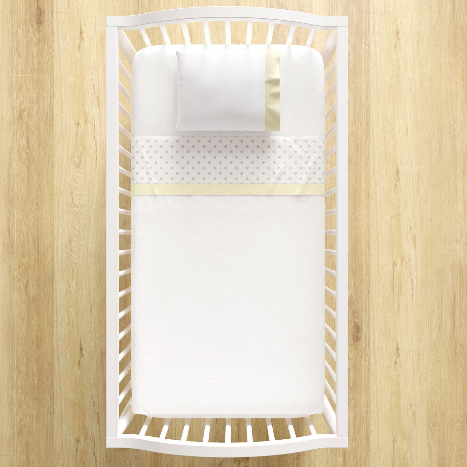 Jogo de Lençol Berço Poá Azul 3 peças