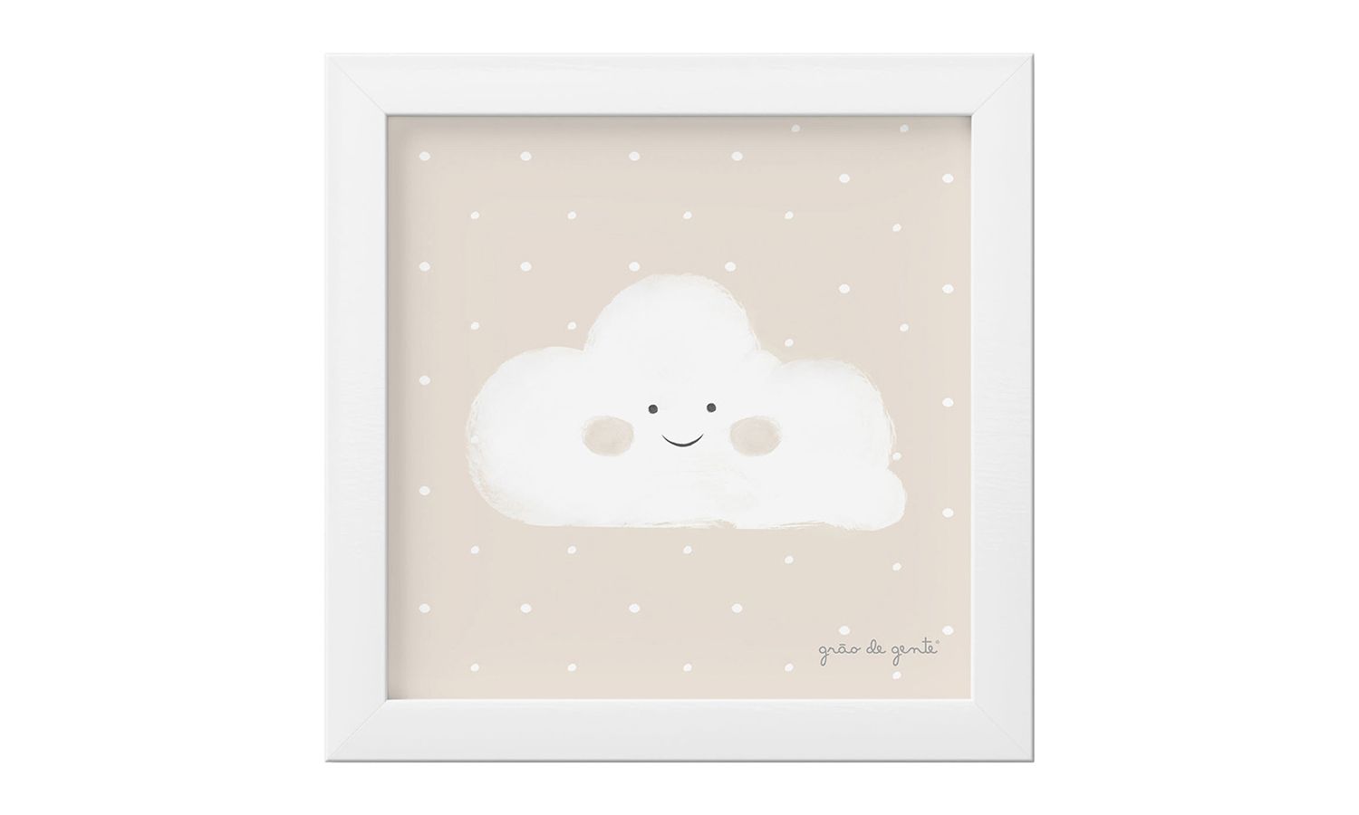 Quadro Nuvem Amarelo 18cm