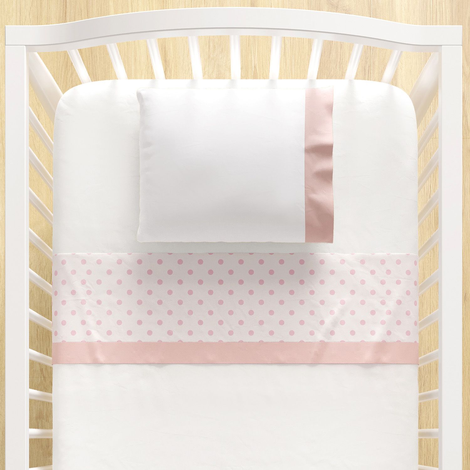 Jogo de Lençol Berço Poá Bege 3 peças