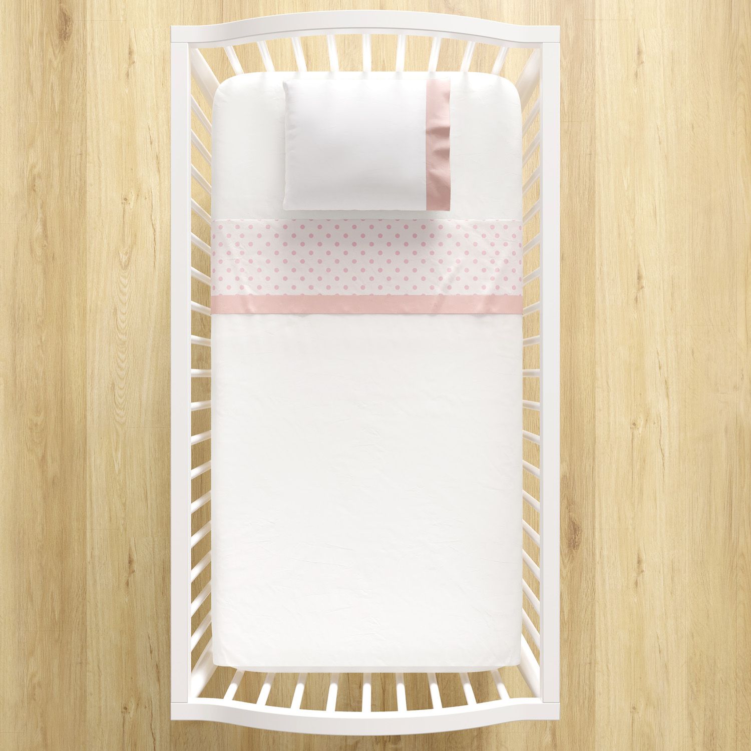 Jogo de Lençol Berço Poá Bege 3 peças