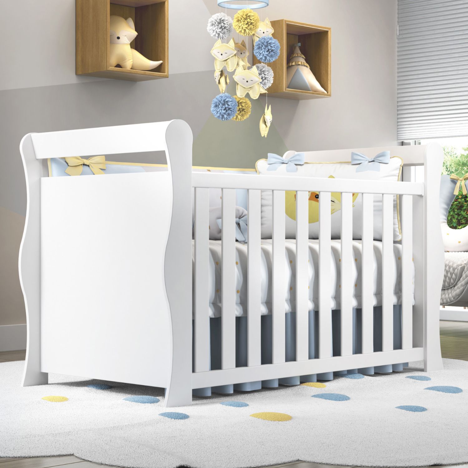 Berço Americano Branco Dom