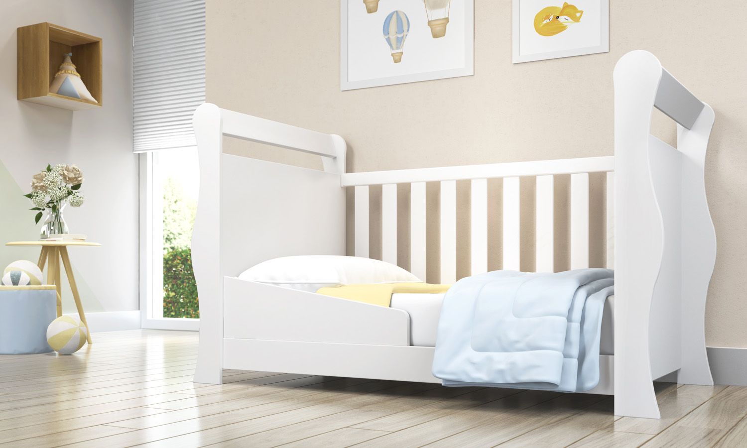 Berço Americano Branco Dom