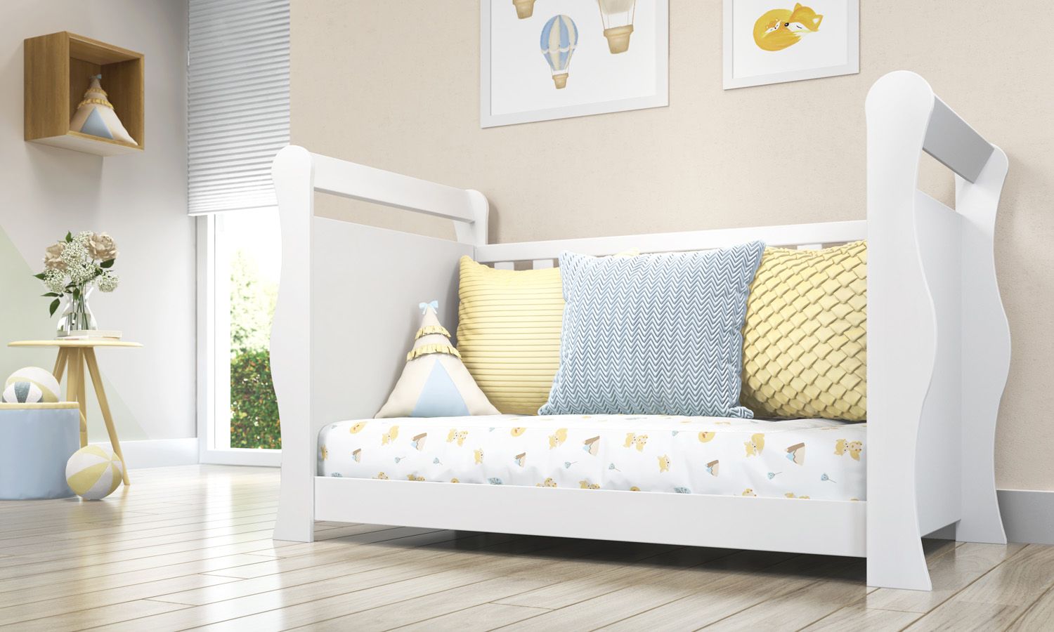 Berço Americano Branco Dom