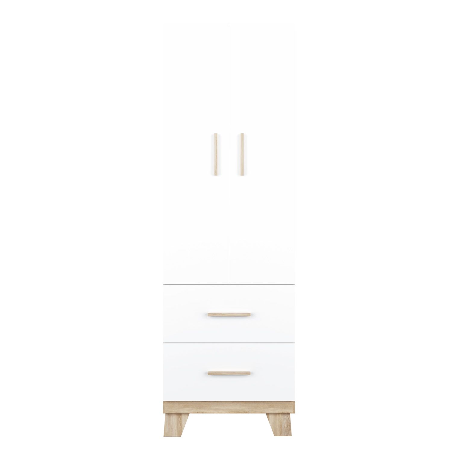 Guarda Roupa Infantil Madeira 2 Portas Retrô