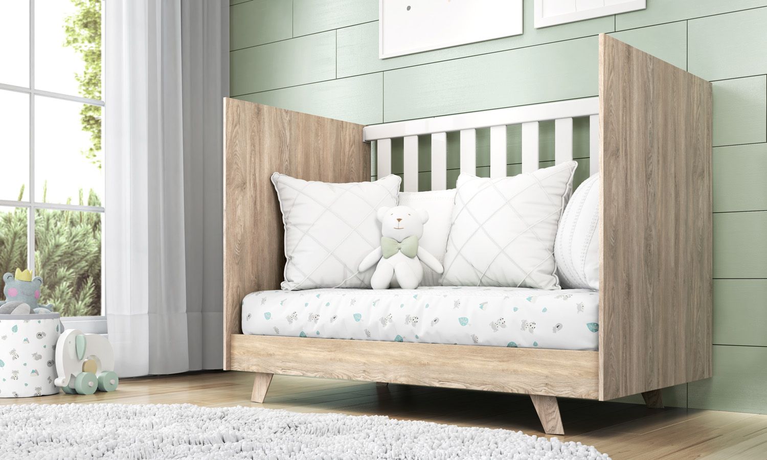 Berço Americano Madeira Retrô