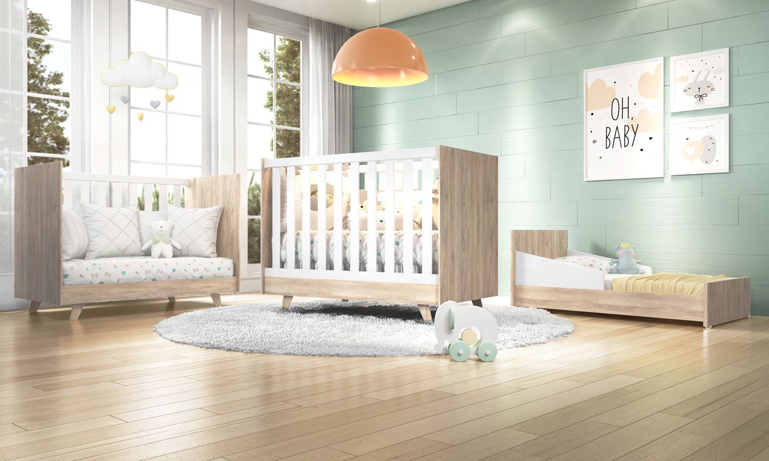 Berço Americano Madeira Retrô