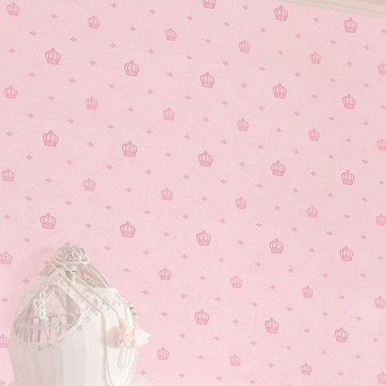Papel de Parede Coroas Rosa 10m