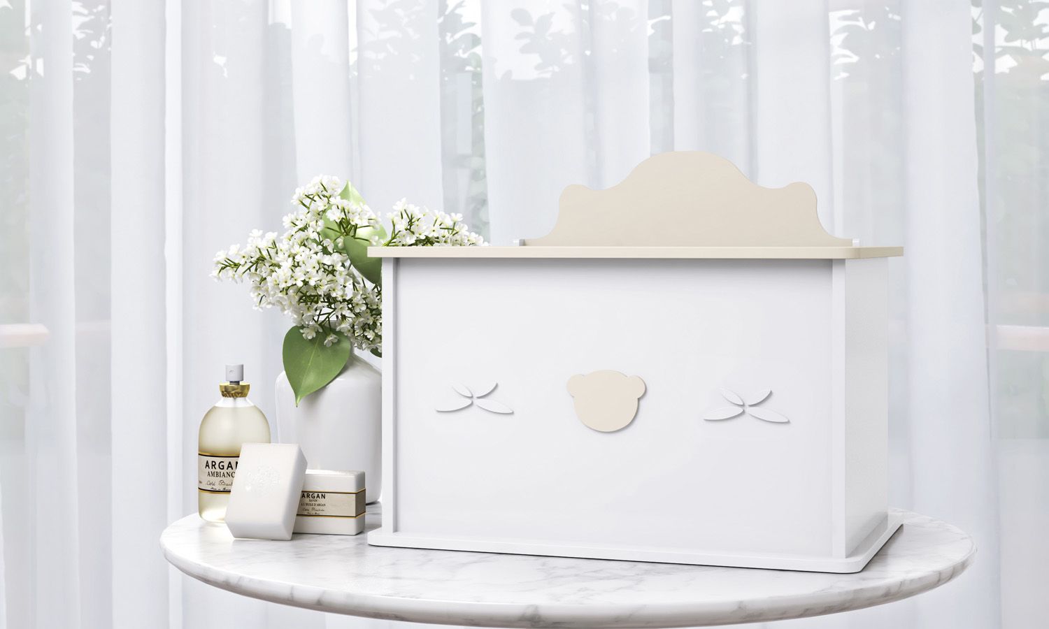 Farmacinha Urso Luxo Azul Marinho