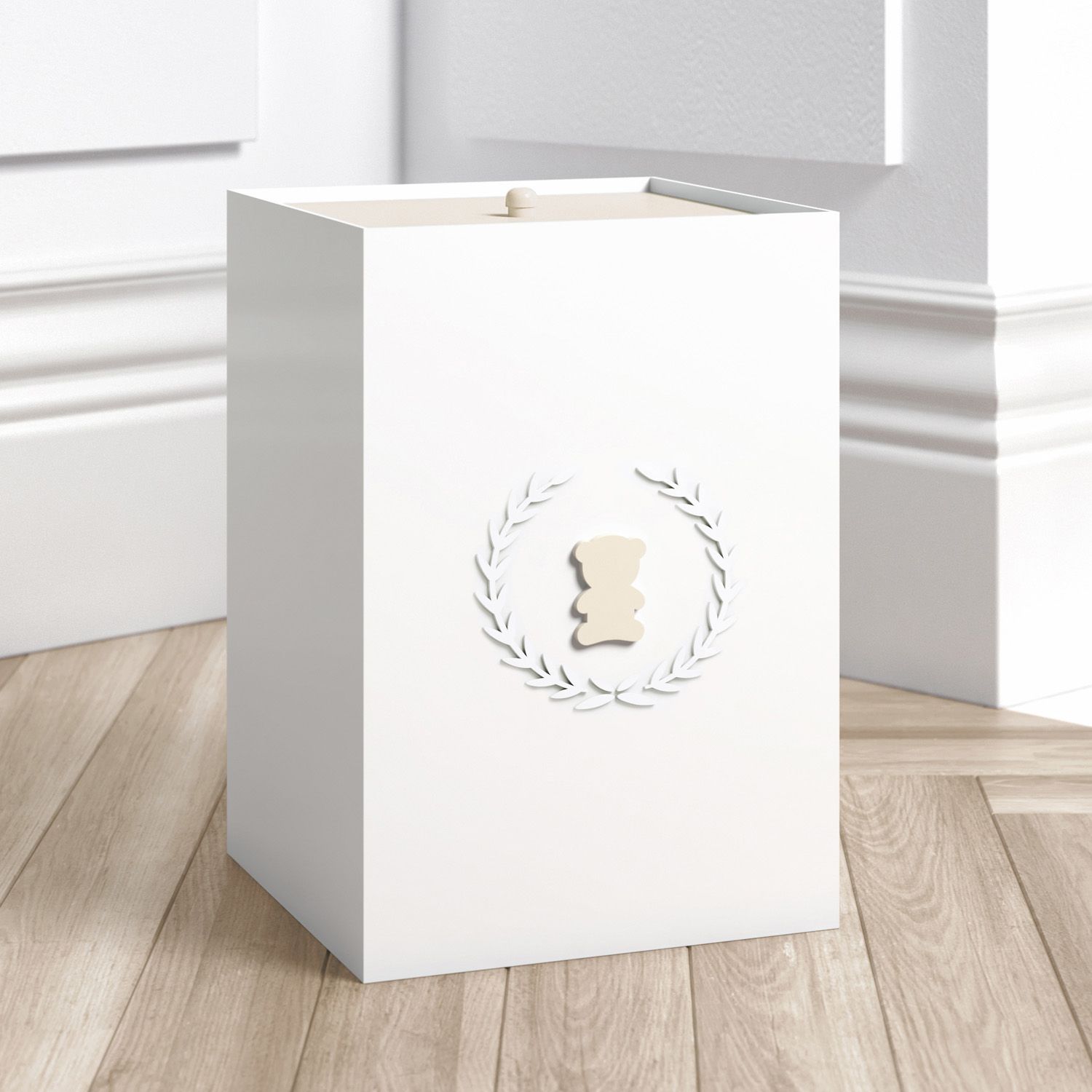 Lixeira Urso Luxo Azul