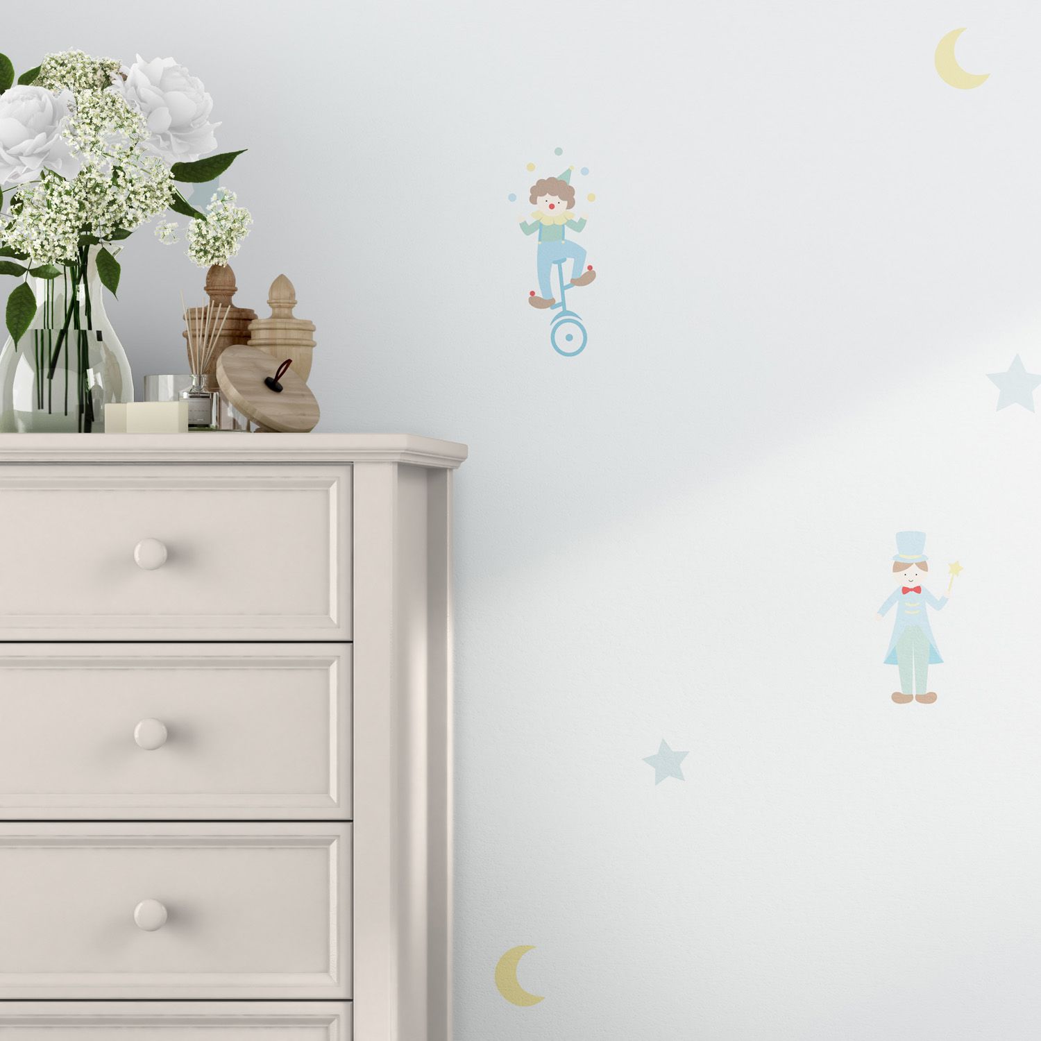 Papel de Parede Mágico e Palhacinho 3m