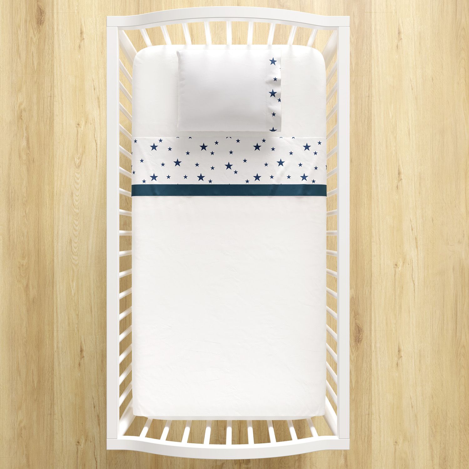 Jogo de Lençol Berço Estrelinhas Rosa 3 peças