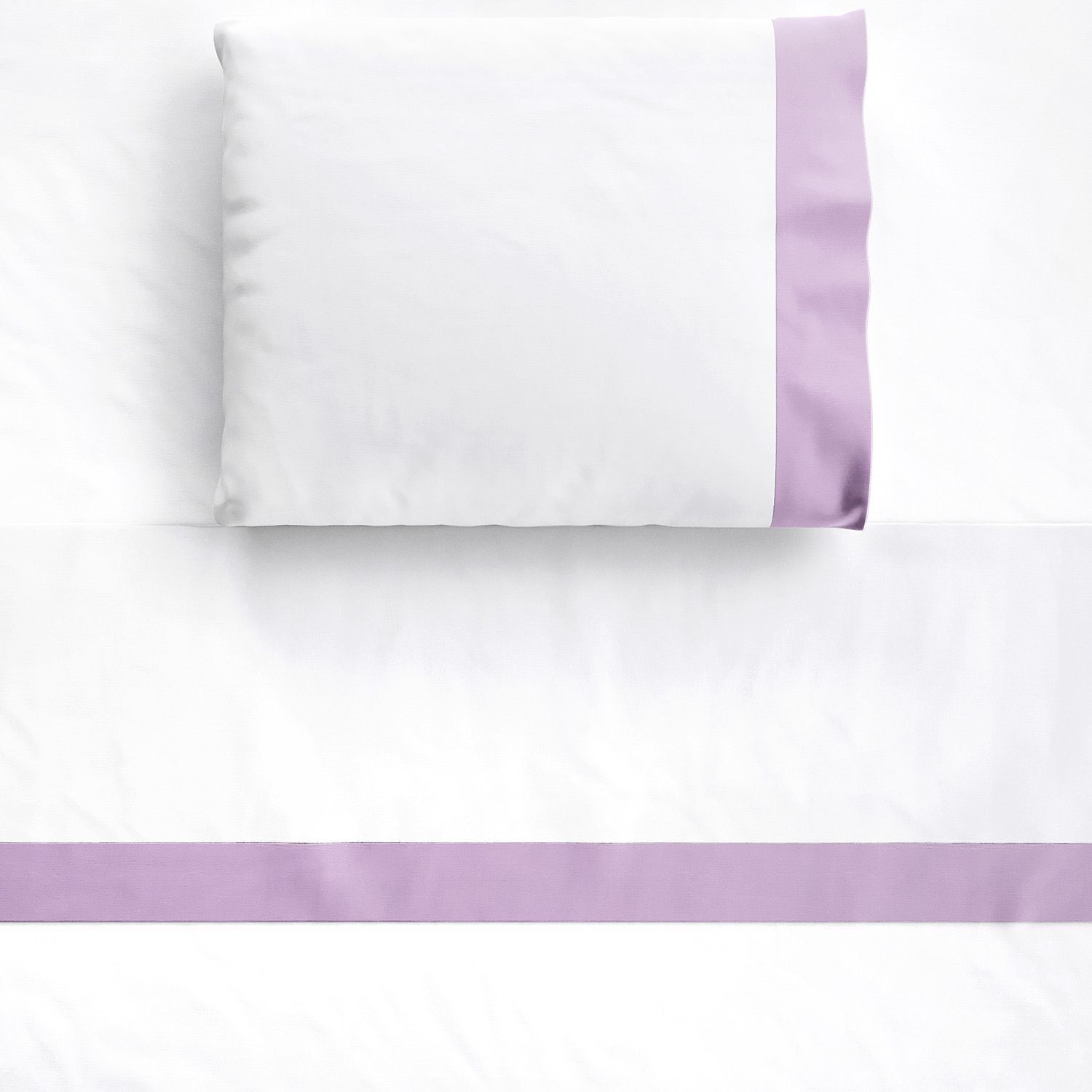 Jogo de Lençol Berço Faixa Rosé 3 peças