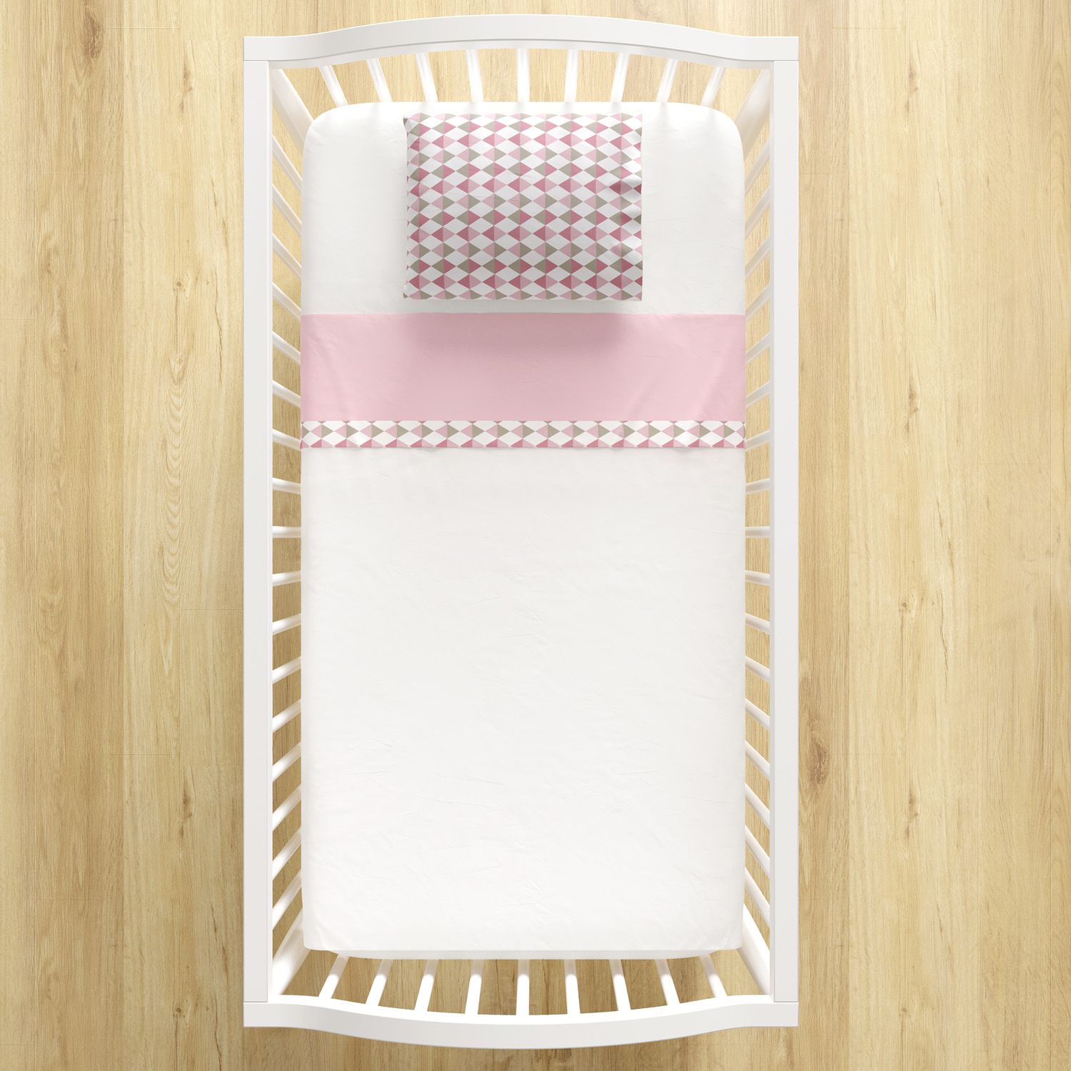 Jogo de Lençol Berço Losango Azul 3 peças