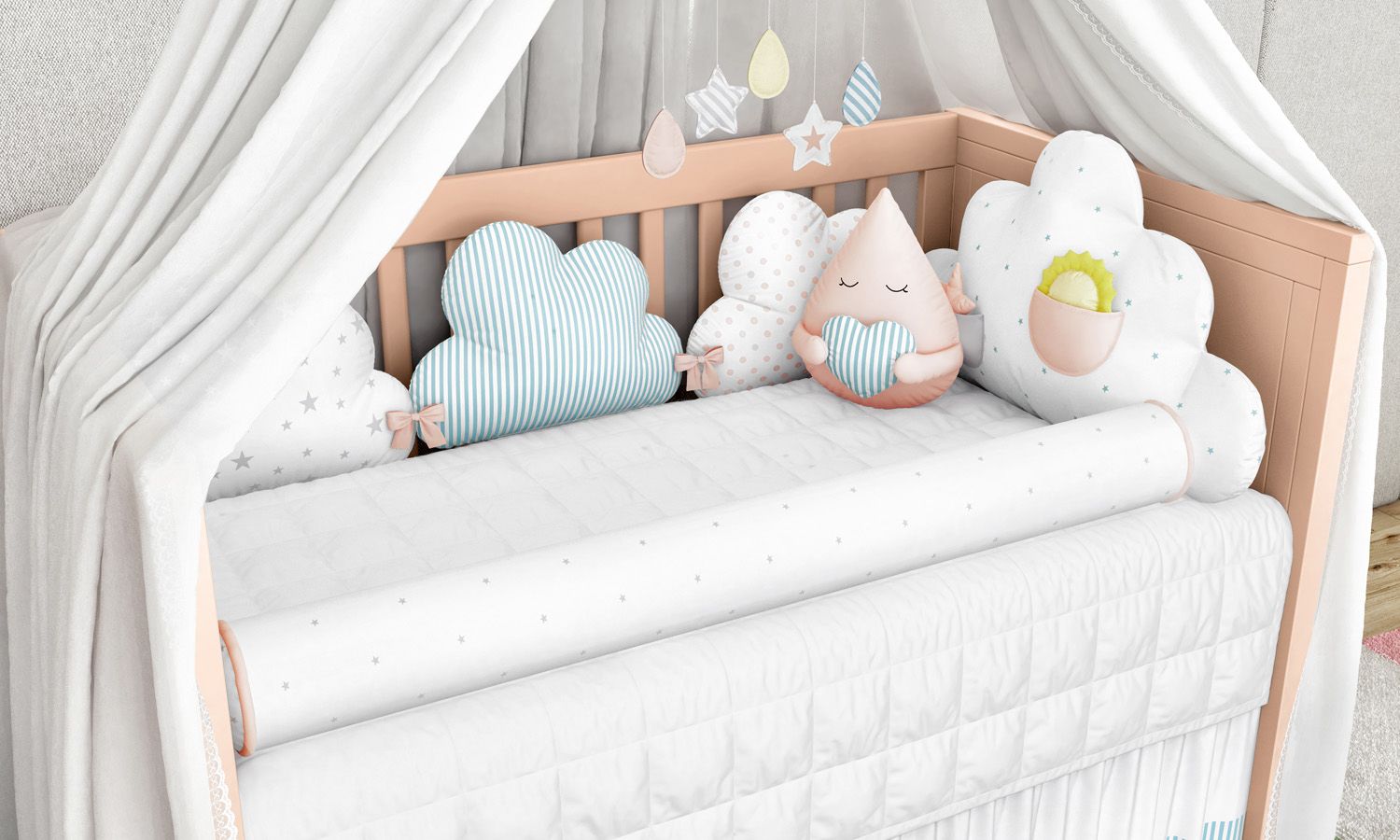 Kit Berço Nuvem de Algodão