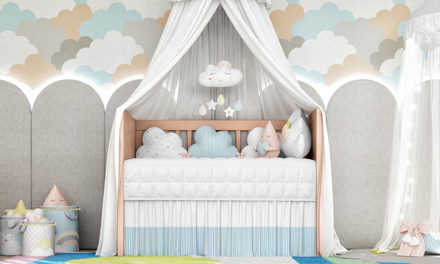 Kit Berço Nuvem de Algodão