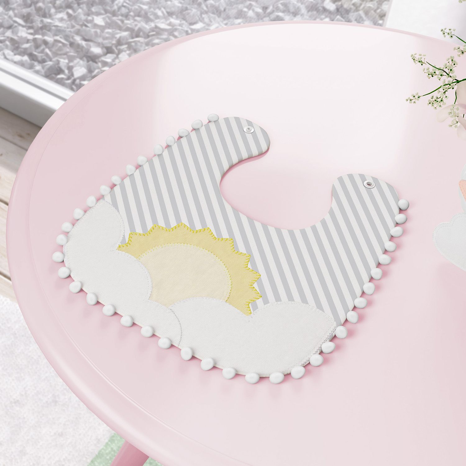 Babador Sol na Nuvem de Algodão