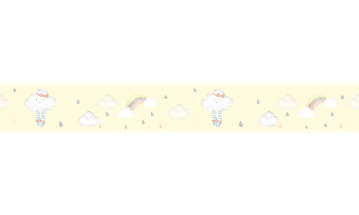 Faixa Adesiva de Parede Nuvem de Algodão