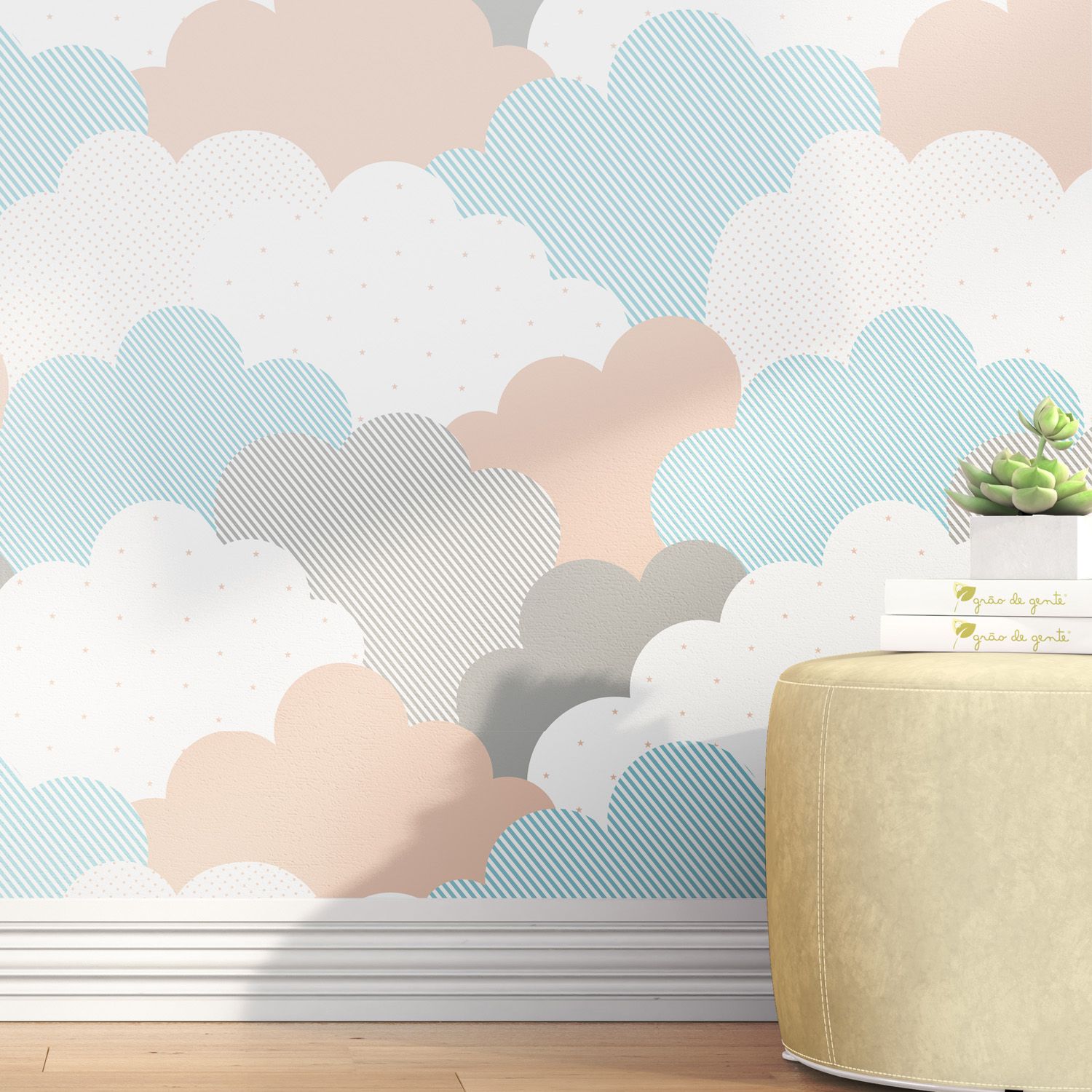 Papel de Parede Nuvem de Algodão 3m