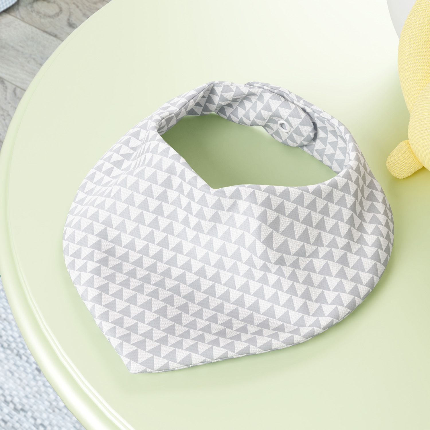 Babador Bandana Triângulos Cinza